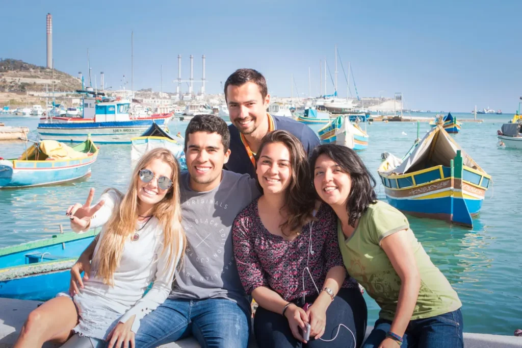 estudiantes ingles malta grupo